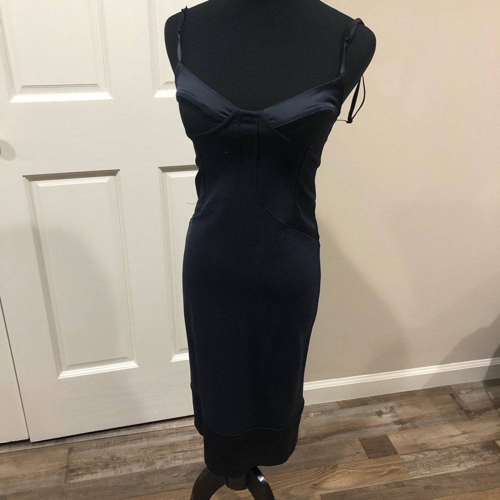 Navy cocktail dress